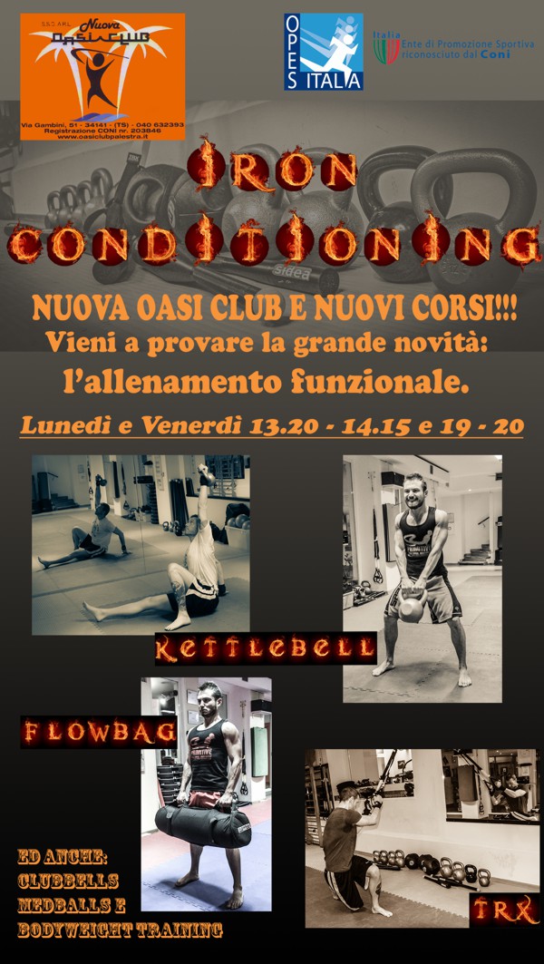 locandina iron conditioning locandina iron conditioning